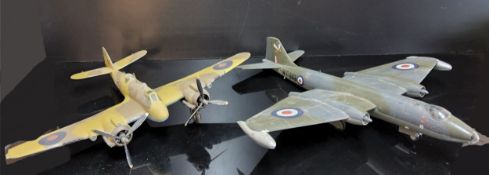 A Selection of Kit Built Large Scale R.A.F Model Aircraft, Bristol Beaufighter, Westland Wyvern,
