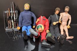 Action Man - Four 1970-77 Figures, Red Devil Parachutist with overals, helmet, goggles and boots,