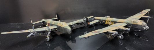 Five Large Kit Built R.A.F Aircraft Models, Sunderland MkIII, B-24D Liberator GR.MK.III,