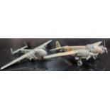 Eight Kit Built Luftwaffe Aircraft Models, Focke-Wulf FW B 200, Focke-Wulf Fw-58C, Junkers Ju 88A-4,