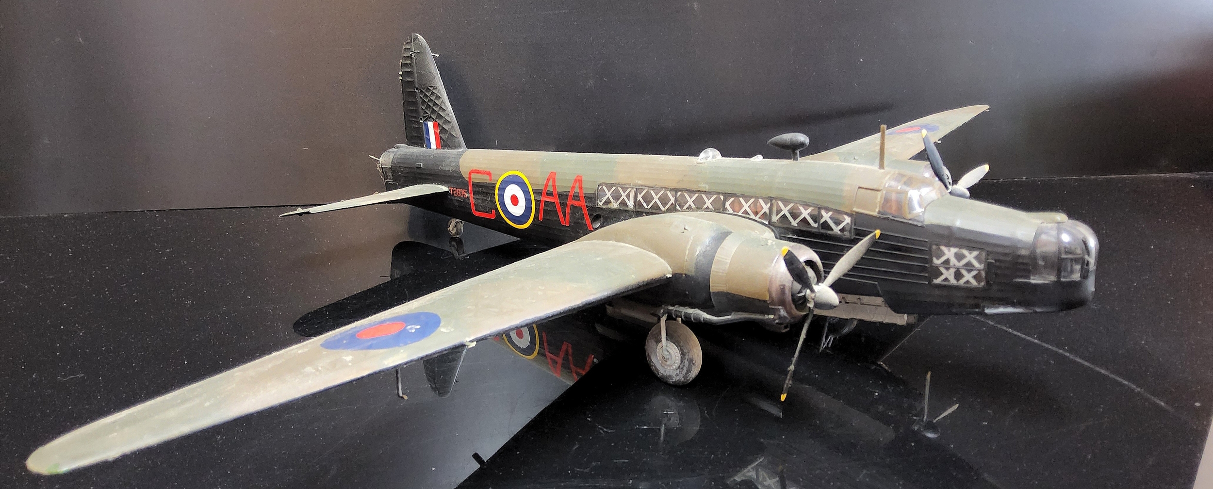 A Kit Built Vickers Wellington Model Aircraft, overall length 42cm. (Appears very well built, - Image 2 of 3