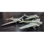 Eight Kit Built German Luftwaffe Model Aircraft, Heinkel He-115, Dornier Do-26,  Dornier Do-18 G,