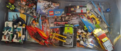 Lego - a Selection of constructed Lego City kits, literature, etc.