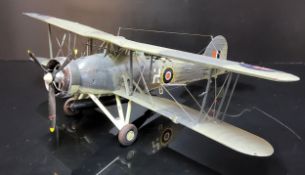 A Kit Built Fairey Swordfish Mk I Reg-W5984, Model Aircraft,  as flown by Lieutenant Commander
