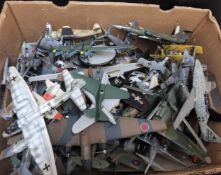 Contents of a Kit Aircraft Modellers Workshop, many partial and fully built models, Luftwaffe,