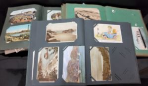 Postcards - topographical, comical, Christmas and others,  including R.M.S. Lusitania, Black Boy A