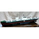 Nautical Interest  - A well executed scratch built to-scale model of a steam powered ship, papier