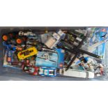 Lego - a Quantity of Lego City including helicopter, Limo, police van, Corvette, police car,etc.