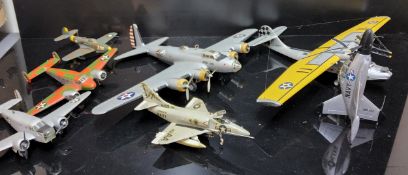Ten Kit Bulit U.S.A Air Force / Navy Model Aircraft, PBY-5A CATALINA, F-4 Phantom, Convair XFY 1