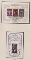 Stamps - Two albums of stamps of Germany Belgium and Netherlands. A Lindner hingeless album of