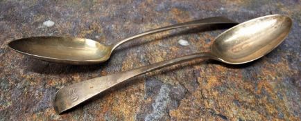A George III Old English pattern tablespoon, monogrammd SD, William Eley I & William Fearn,
