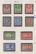 Stamps- A mint and fine used collection of King George VI stamps including 1939 and 1951 high