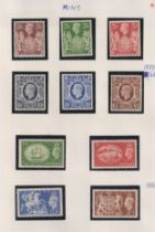 Stamps- A mint and fine used collection of King George VI stamps including 1939 and 1951 high