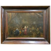 Circle of Frans Francken the Younger, 17th Century Flemish School, Family Gathering, oil on