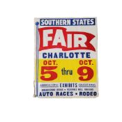 Americana - "SOUTHERN STATES FAIR" Charlotte, agricultural and educational exhibits including Rodeo,