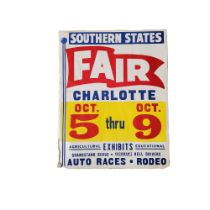 Americana - "SOUTHERN STATES FAIR" Charlotte, agricultural and educational exhibits including Rodeo,