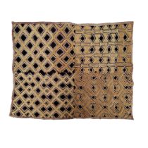 A Velours du Kasaï textile, Kuba, 65cm x 51cm Velours du Kasaï (Kasaï velvet) is a kind of textile