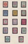 Stamps-GB  Queen Victoria Jubilee set of 14 very fine mounted mint on an album page.