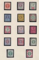Stamps-GB  Queen Victoria Jubilee set of 14 very fine mounted mint on an album page.
