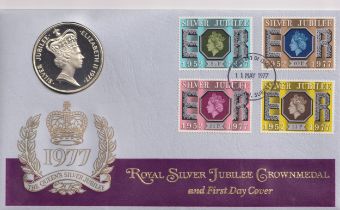 Stamps- A collection of British Commonwealth covers (26) in a album celebrating Queen Elizabeth's