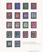 Stamps, A Queen Elizabeth collection of mint and used pre decimal Wildings including St Edward and