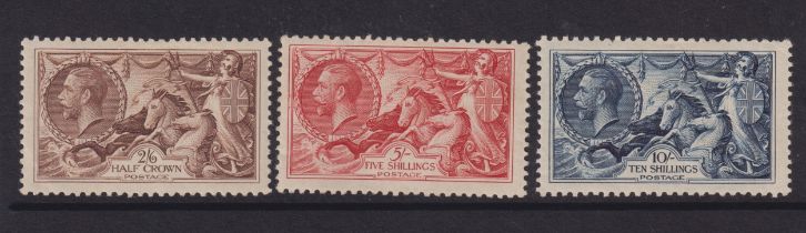 Stamps- GB King George V 1934 set of  three Re-engraved Seahorse's very lightly mounted mint with