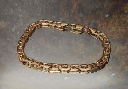 A 9ct gold Anchor link bracelet, 6.38g