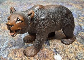 An early 20th century Black Forest Black Forest bear, standing, 9cm high, c.1900