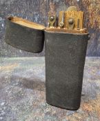 An early 19th century shagreen tapered rectangular draughtsman's etui, hinged cover enclosing an