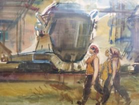 Valentine G Taranenko (1933 - 1992), Women Welders at Lugansk locomotive Plant,  1986,