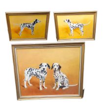 Alan Taylor, A Pair, Dalmations, Vestusse Royal Gold and Vestusse Heir Apparent, signed, dated 1986,