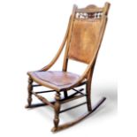 A bentwood rocking chair, c.1920