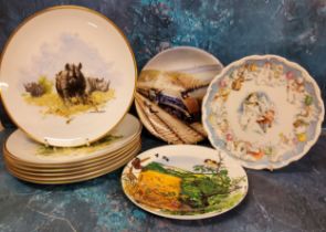 A collection of nine Wedgwood collectors plates, the David Shepherd Wildlife Collection, retailed by