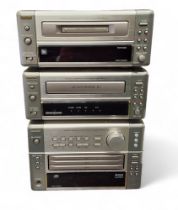 A Denon Personal Component System including CD Auto Changer Receiver UD -M5; Cassette Deck DRR-M10