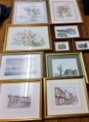 Pictures - a pair,  Ashbourne, limited edition prints;  Bailey, by and after, Spring Morning Mist,