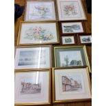 Pictures - a pair,  Ashbourne, limited edition prints;  Bailey, by and after, Spring Morning Mist,