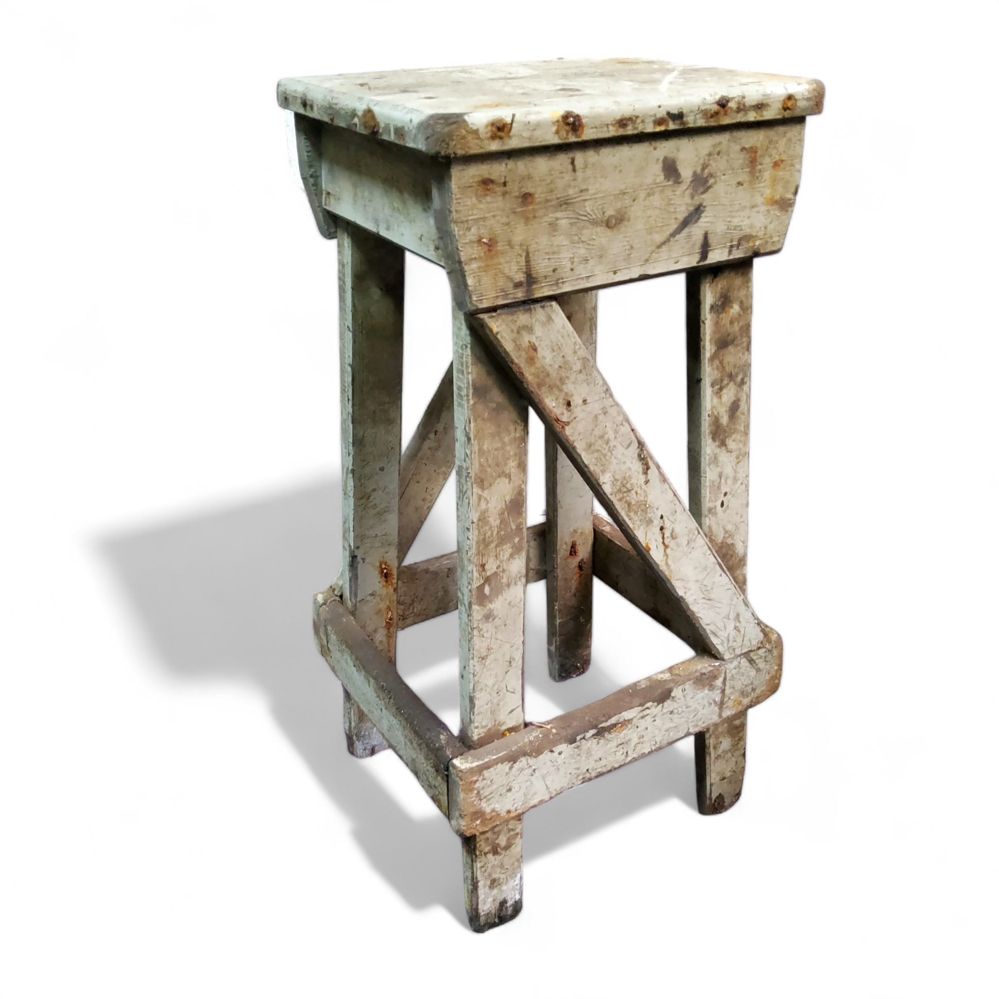 An estate made engineer's workshop stool