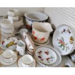 Royal Worcester Evesham pattern flan dishes, butter dish and cover;   Royal Winton Country