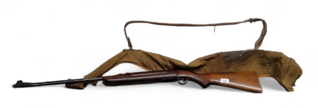 A BSA Arsporter .22 air rifle in canvas slip