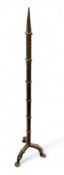 A 19th century cast iron pricket stick, 111cm high