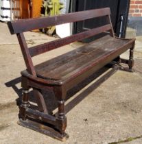 A Victorian tram bench,  c.1900