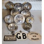 Automobilia & Auto Jumble -  Lucas 'Sealed Beam' 12V 50W head lamp;  a pair of  Lucas  700 head