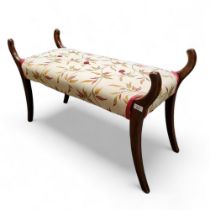 An early 20th century window seat, 97cm wide