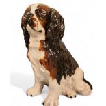 A large Italian fireside model, of a King Charles Spaniel, 50cm high