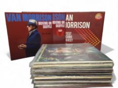 Van Morrison vinyl Lps - a signed Moving on Skiffle album card; a sealed Moving on Skiffle Limited