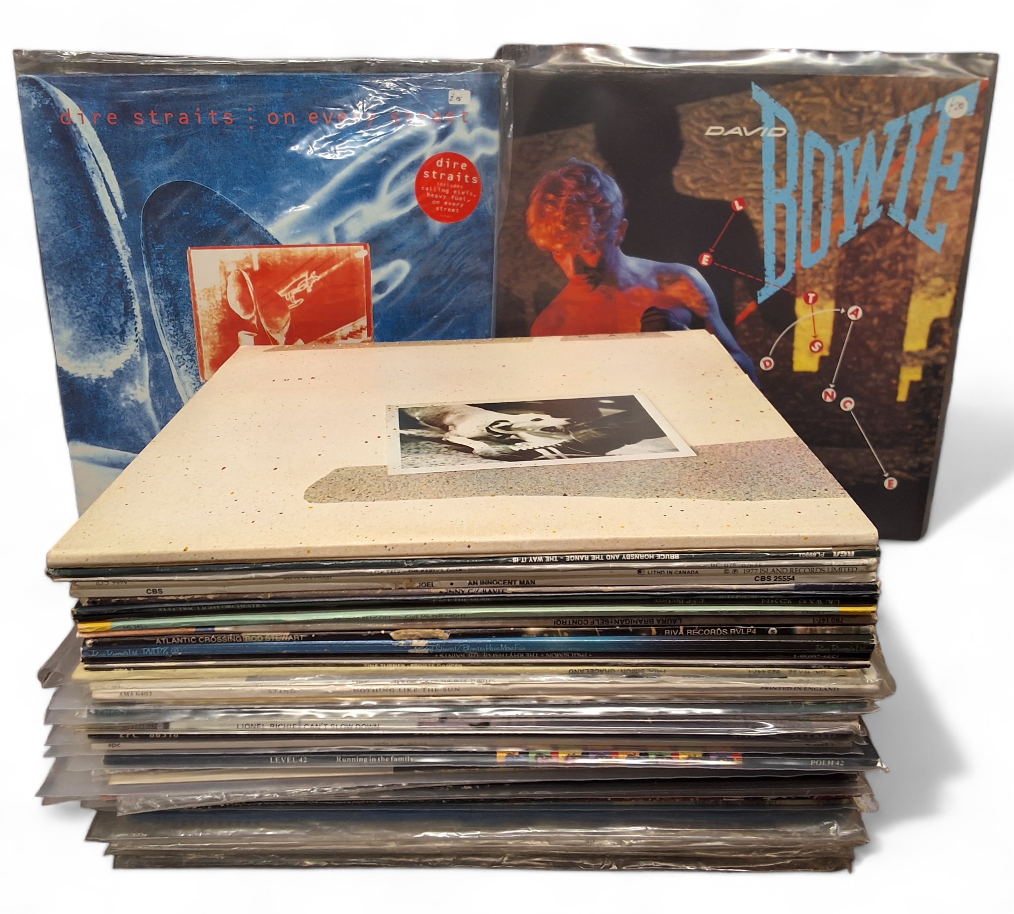 Vinyl Lps including Simple Minds Sons and Fascination I.203 959, Spanish release, New Gold Dream