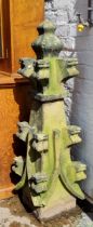Architectural Salvage - a substantial 19th century sandstone Gothic pinnacle