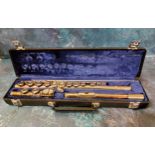 A Buffet of Paris flute,  in fitted case