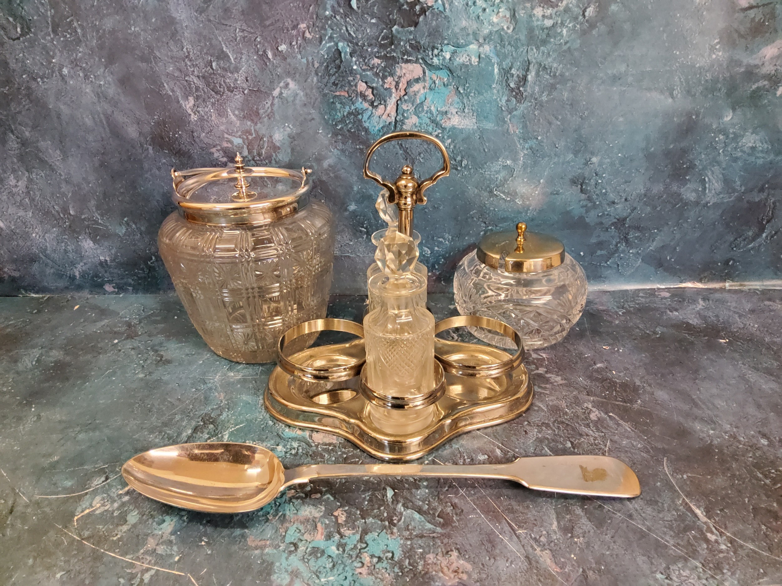 Plated Ware - E.P.N.S. specimen vases;  cake baskets;  tureen and cover;  napkin rings; - Image 2 of 2