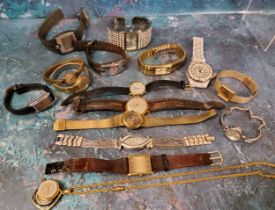 A Russian Poljotgent's wristwatch, 17 Jewel movement, cream dial, gold baton markers, loose hour